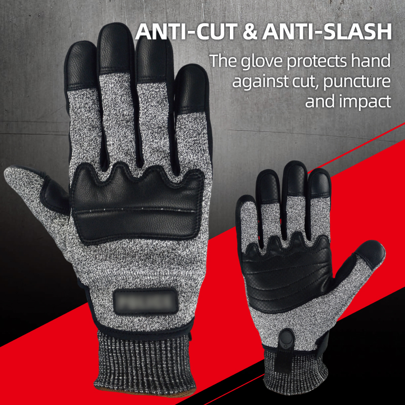 Leatherworking Leveling - Luvas táticas anti-corte XYEHS F nível
