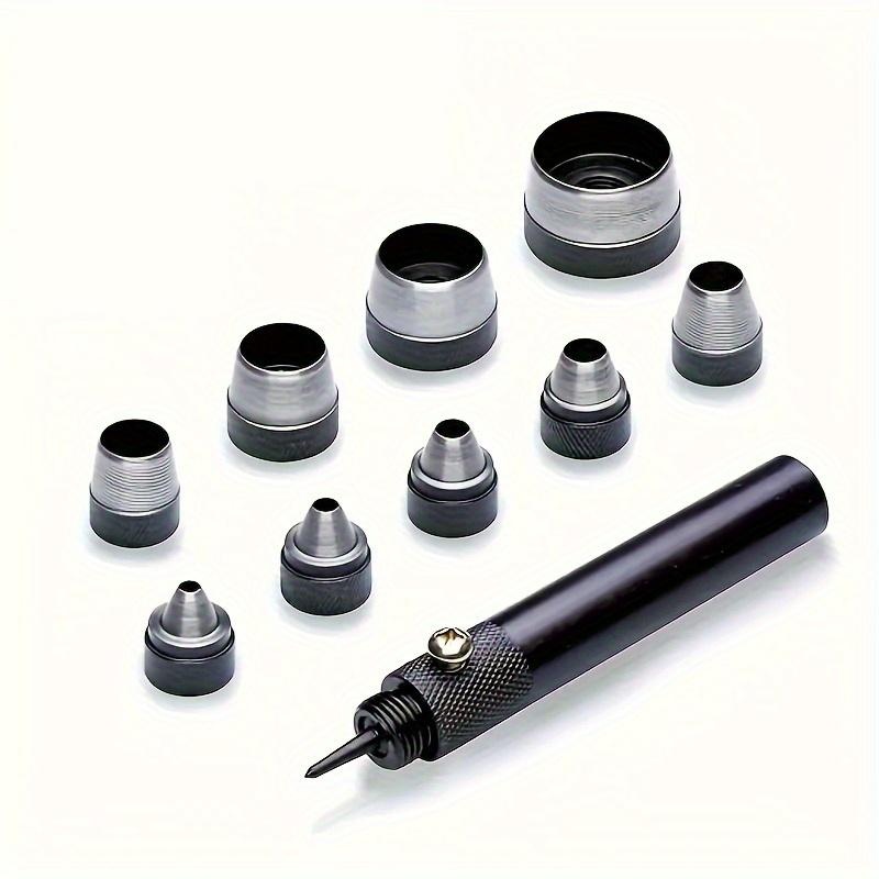 Leatherwork Hole Punch - Conjunto de 10 Furadores Ocos para