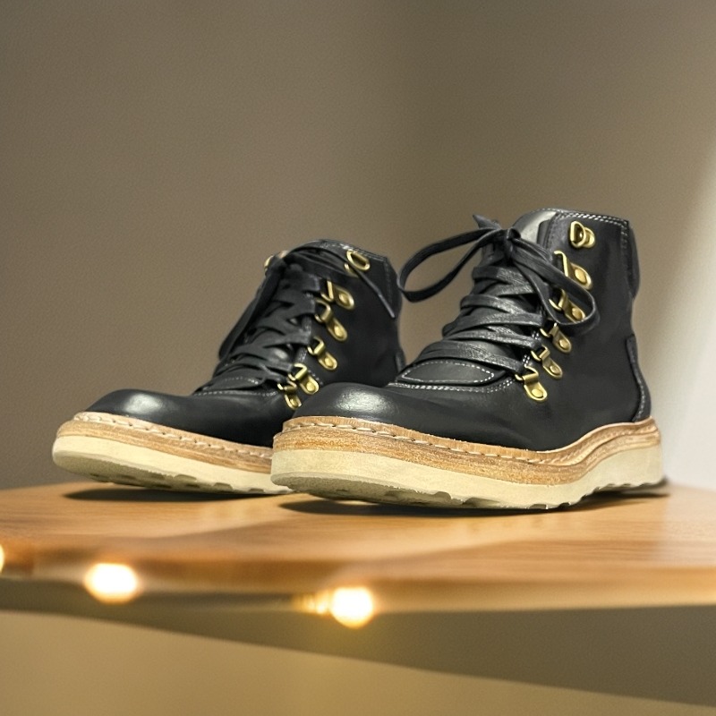Leather Work Western - Botas de trabalho de couro genuíno