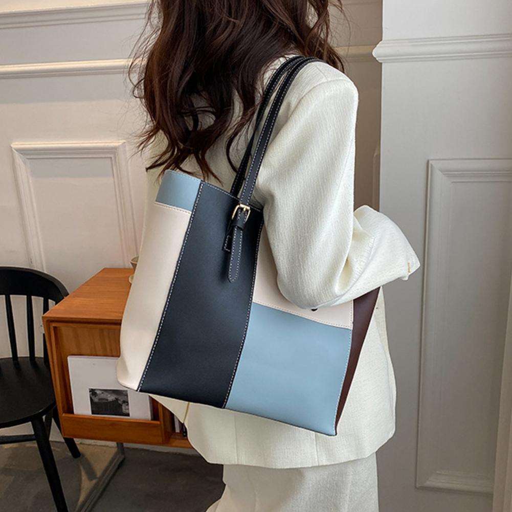 Leather Work Duffle - Bolsa de ombro elegante, bolsa de