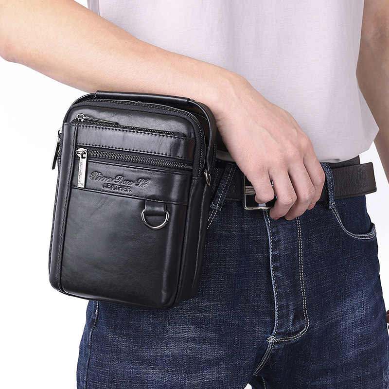 Leatherwork Letters - Bolsa de cintura masculina multi funcional