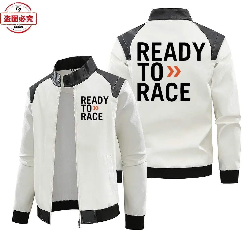 Leather Work Jacket With Hood - Jaqueta de Couro com Capuz para