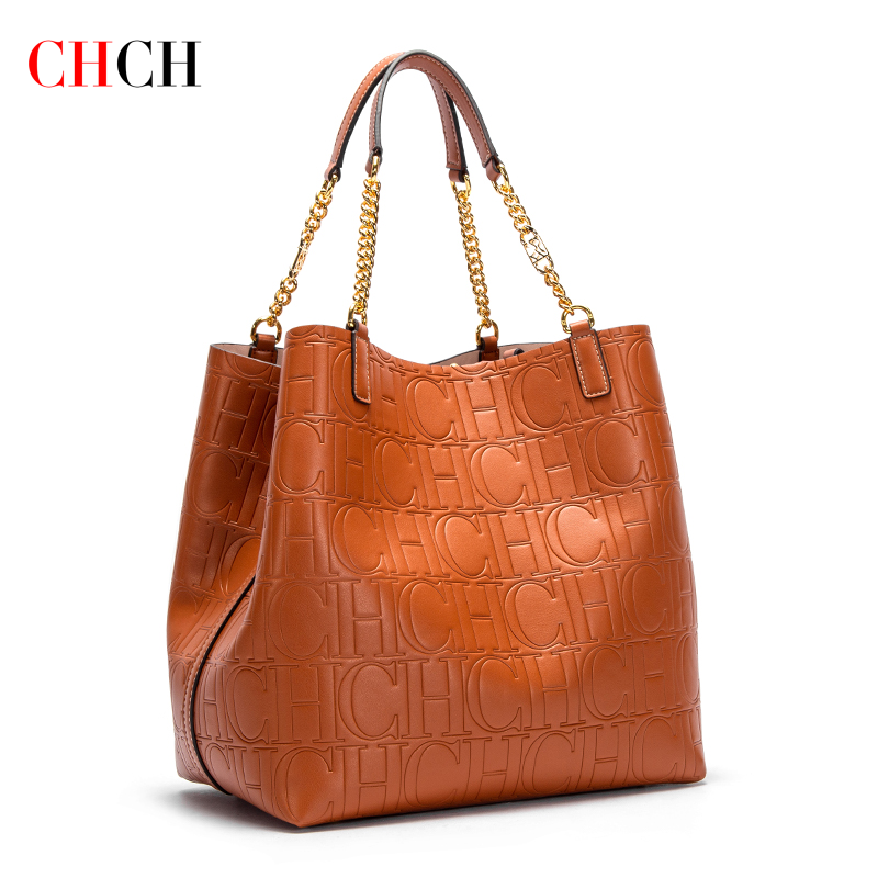 Leatherwork Letters - Chch bolsa tote feminina 2024 nova