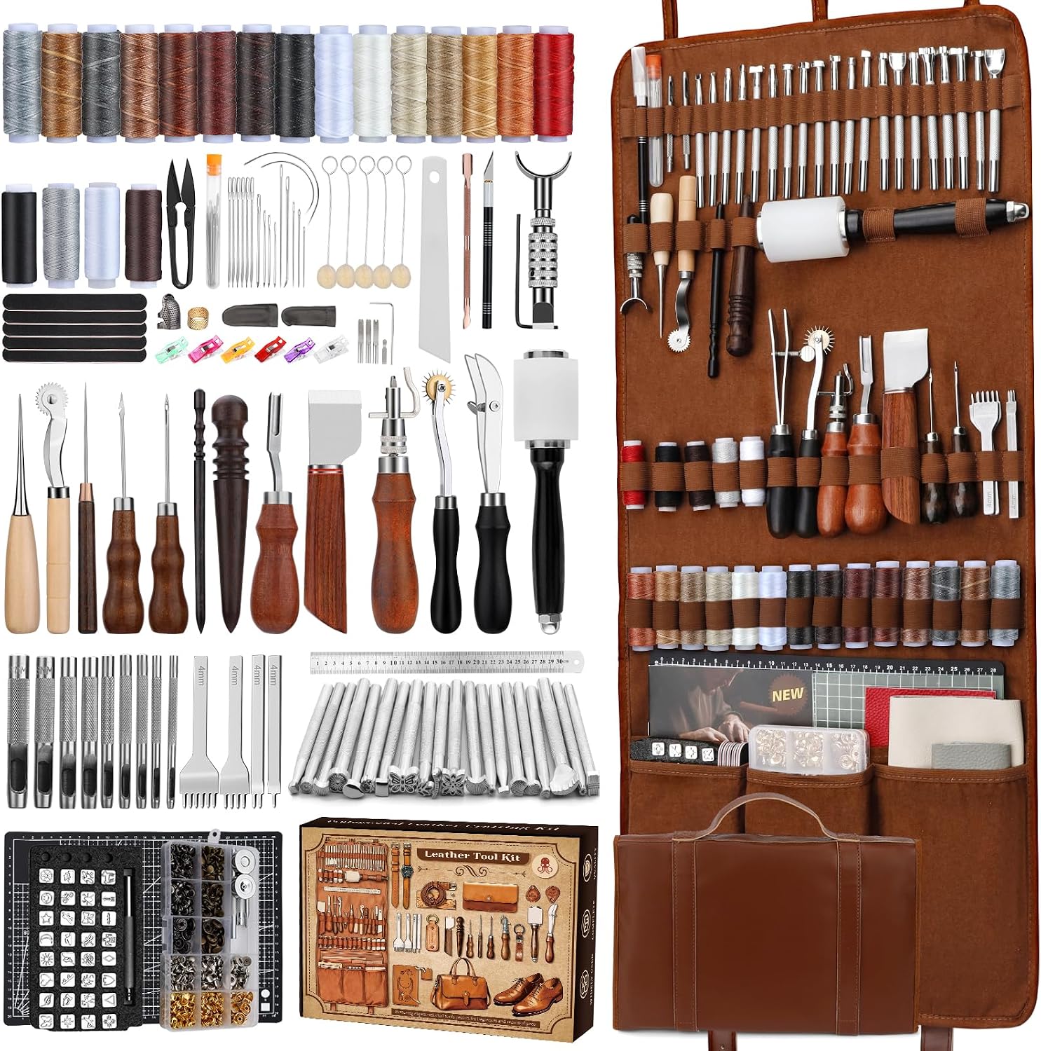 Leather Work Is - Kit de Trabalho em Couro, Ferramentas
