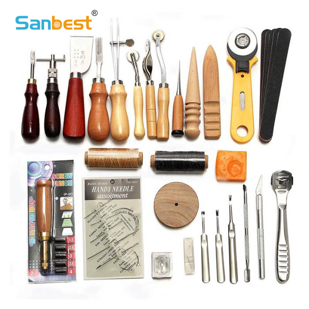 Leatherwork Hole Punch - Sanbest-kit de ferramentas para artesanato em