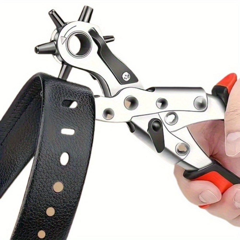 Leatherwork Hole Punch - 1 unidade Perfurador Rotativo de Couro