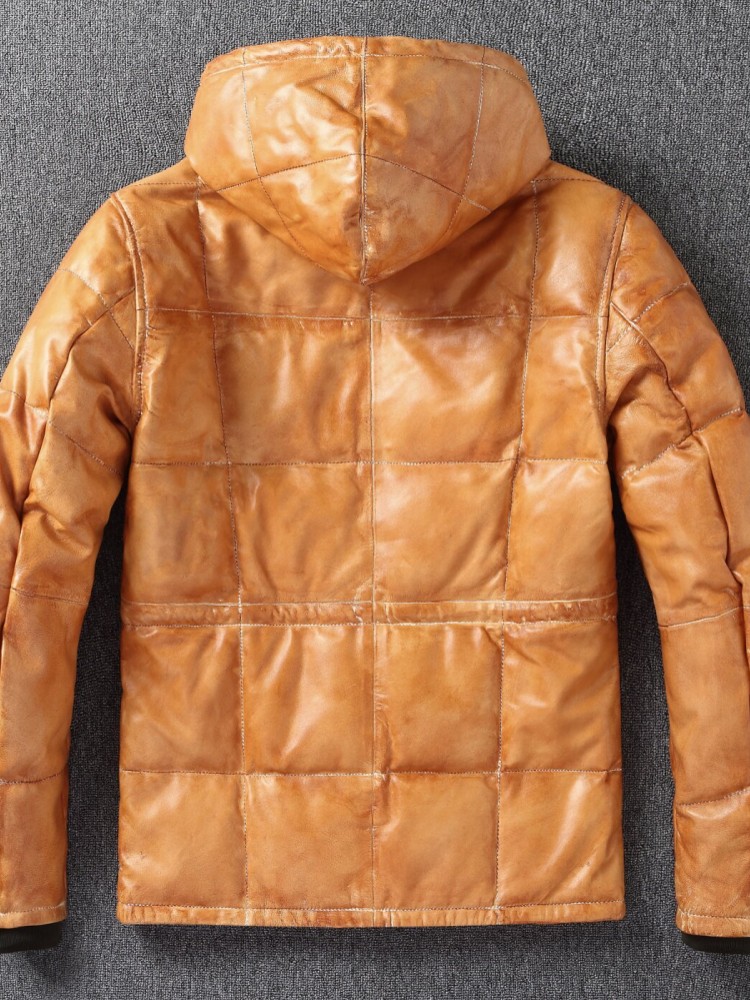 Jaqueta Masculina de Inverno e - Leather Work Jacket With Hood avaliação e preço