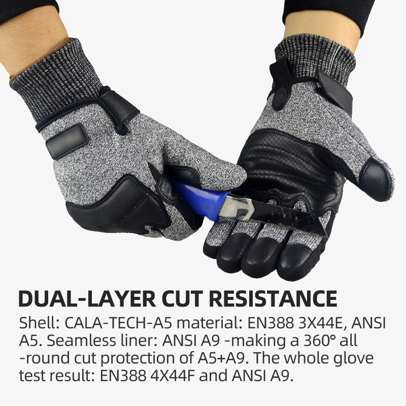 Luvas táticas anti-corte XYEHS - Leatherworking Leveling avaliação e preço