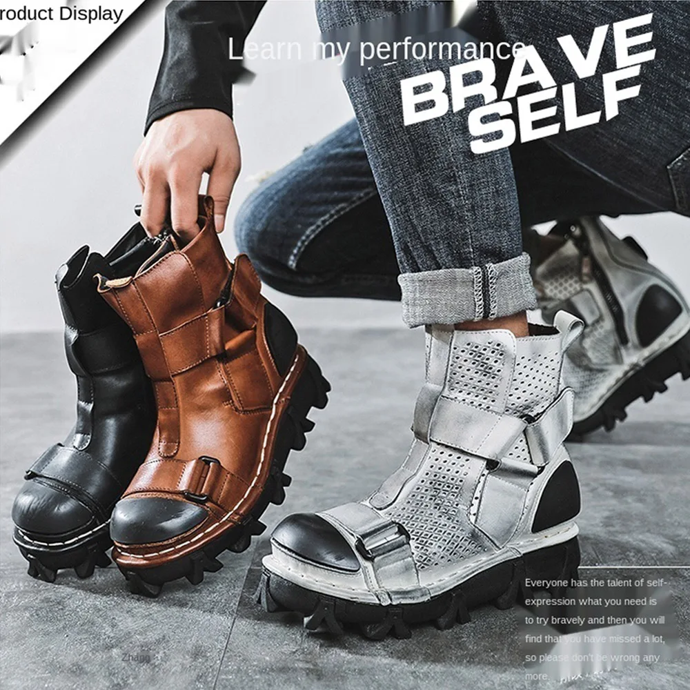 Botas de motocicleta de couro  - Leather Work Western avaliação e preço