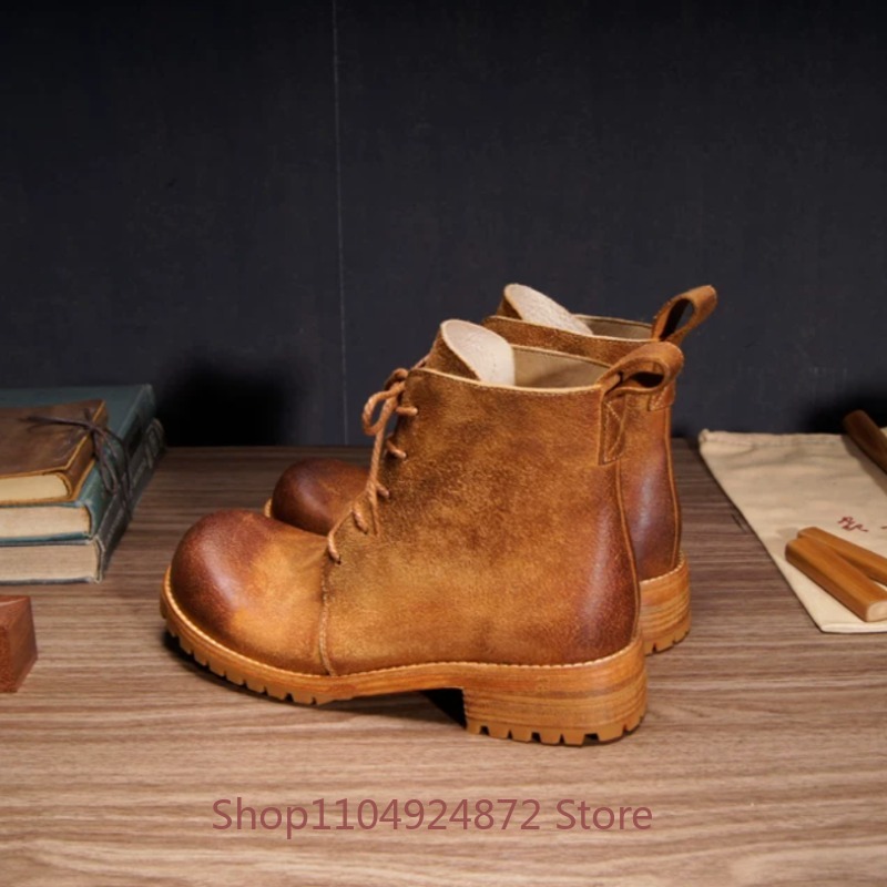 Botas de Deserto Retro Feitas  - Leather Work Western avaliação e preço