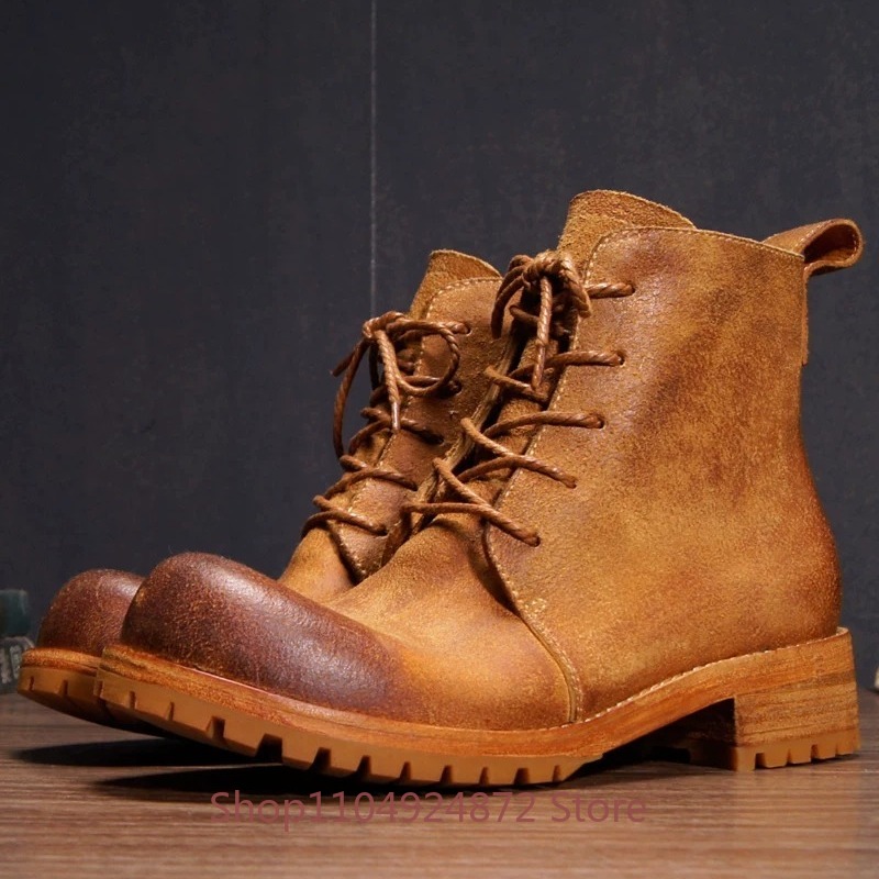 Botas de Deserto Retro Feitas  - Leather Work Western avaliação e preço