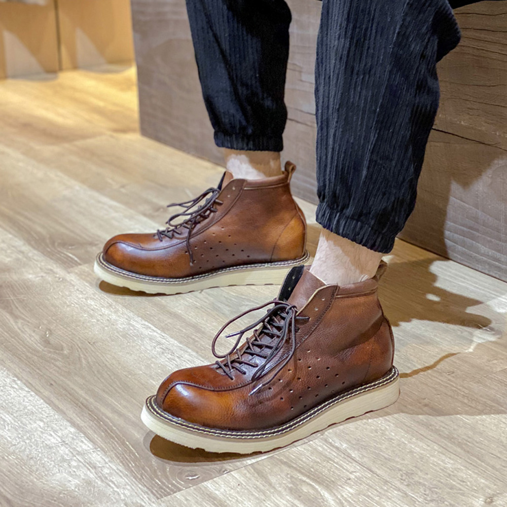 Botas masculinas de couro genu - Leather Work Western avaliação e preço