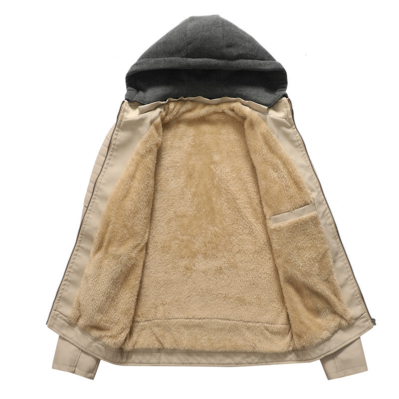 Casaco Masculino com Capuz, Ja - Leather Work Jacket With Hood avaliação e preço