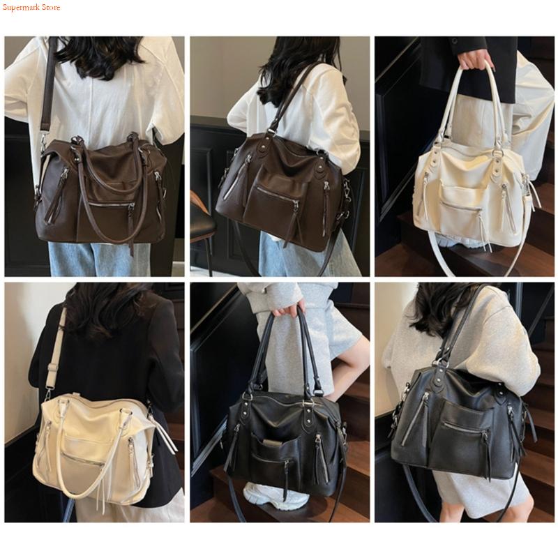 Q5we multiuso axilas saco retr - Leather Work Duffle avaliação e preço