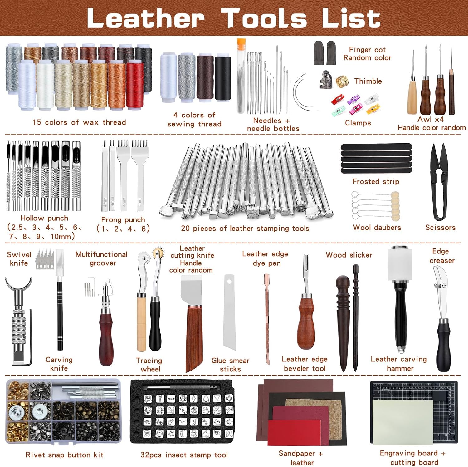 Kit de Ferramentas para Trabal - Leather Work Is avaliação e preço