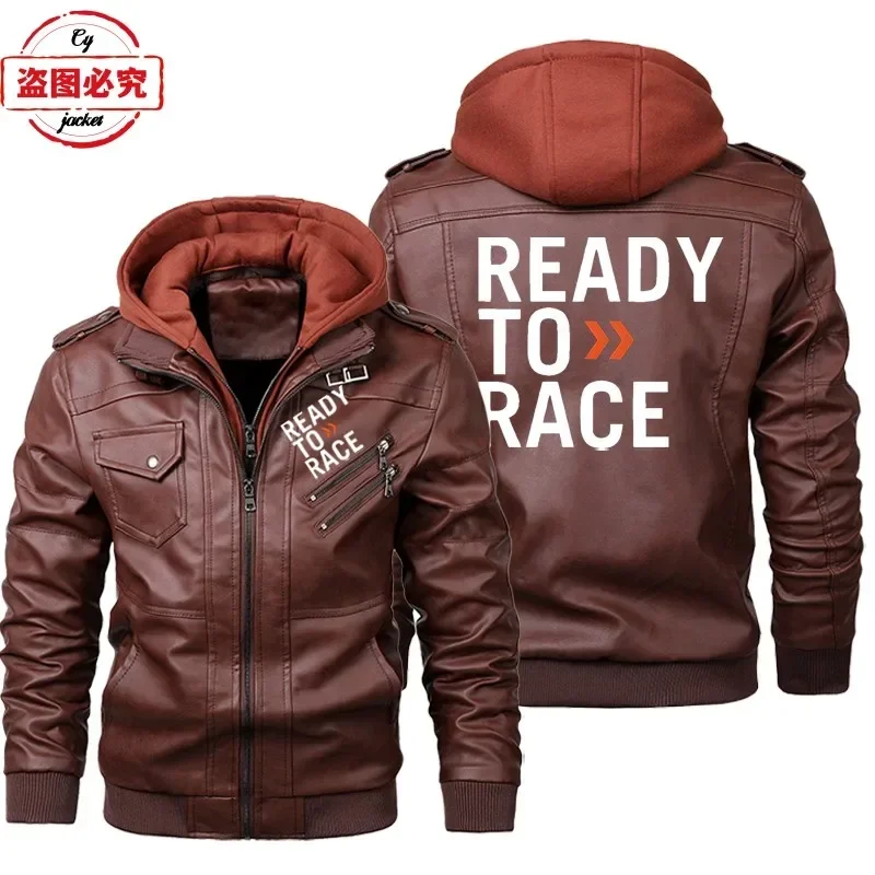 Jaqueta de Couro PU com Capuz  - Leather Work Jacket With Hood avaliação e preço