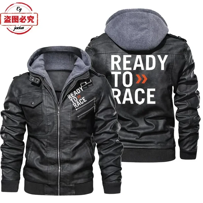 Jaqueta de Couro PU com Capuz  - Leather Work Jacket With Hood avaliação e preço