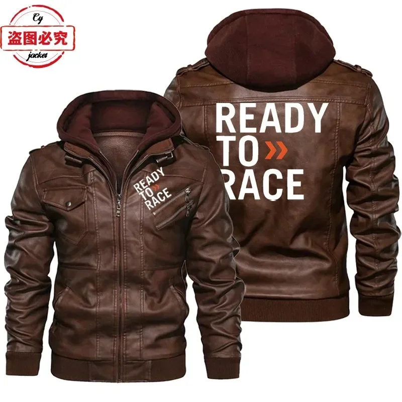 Jaqueta de Couro PU com Capuz  - Leather Work Jacket With Hood avaliação e preço