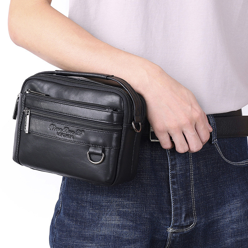 Bolsa de cintura masculina mul - Leatherwork Letters avaliação e preço