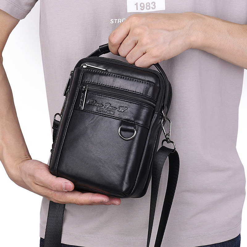 Bolsa de cintura masculina mul - Leatherwork Letters avaliação e preço