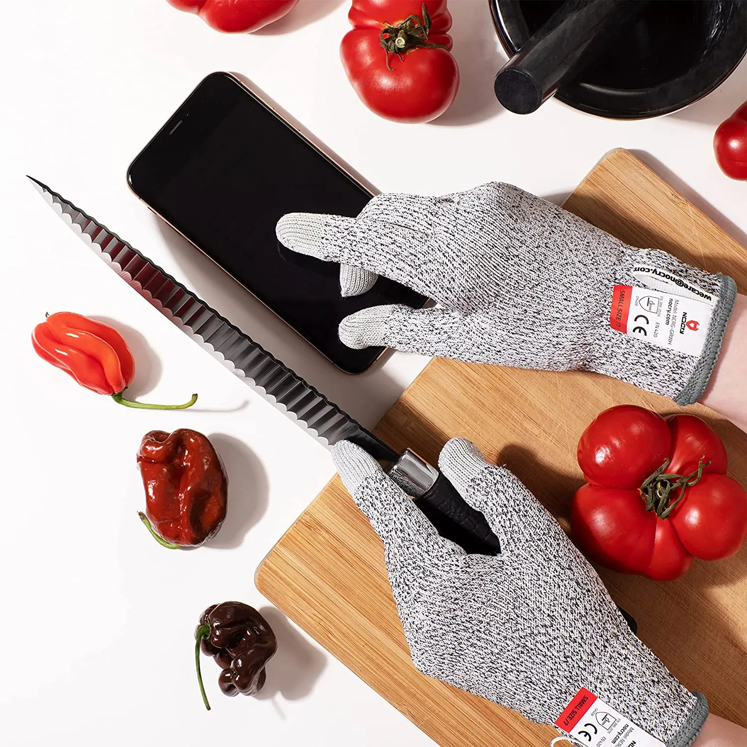 Luvas resistentes ao corte nív - Leatherworking Leveling avaliação e preço