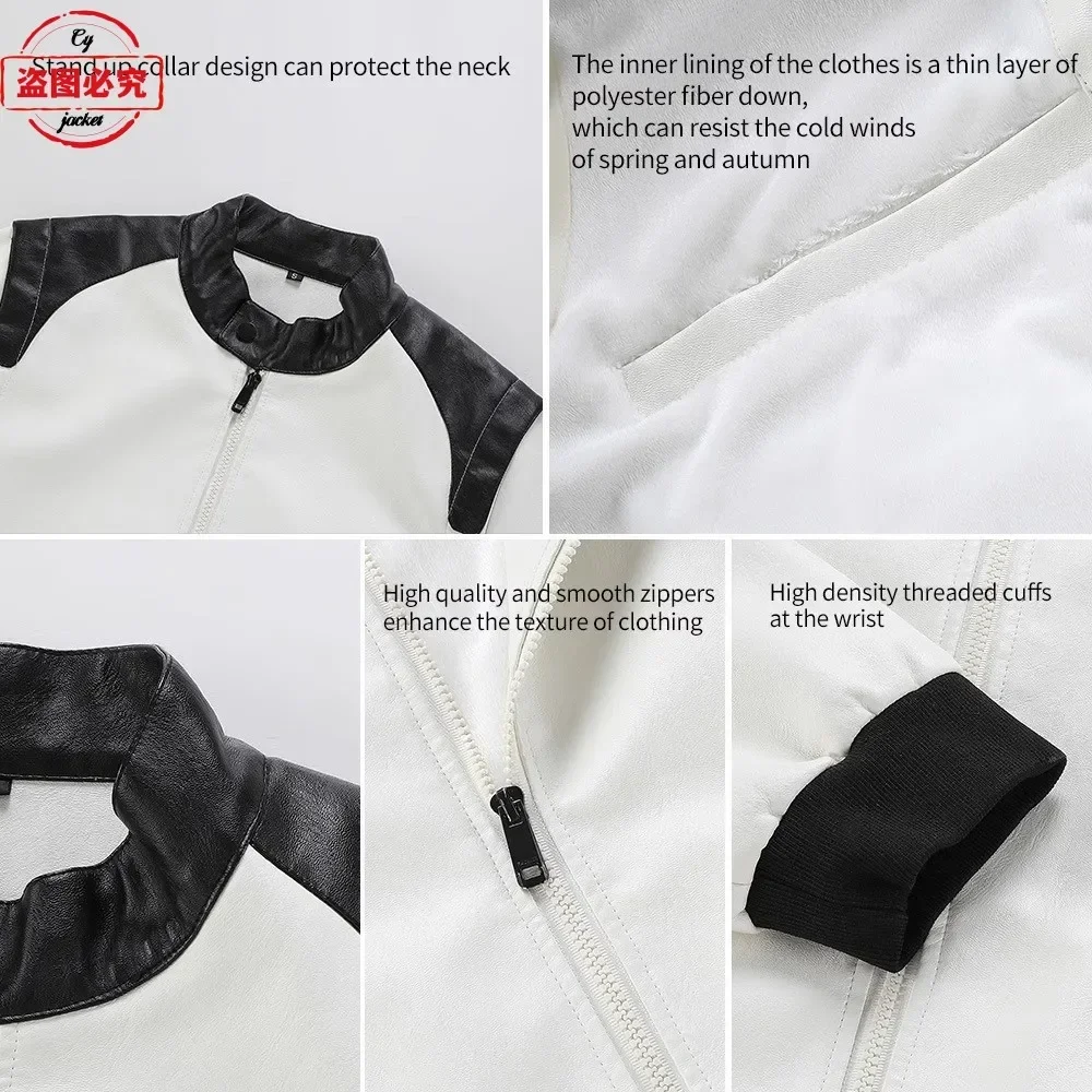Jaqueta de Couro com Capuz par - Leather Work Jacket With Hood avaliação e preço