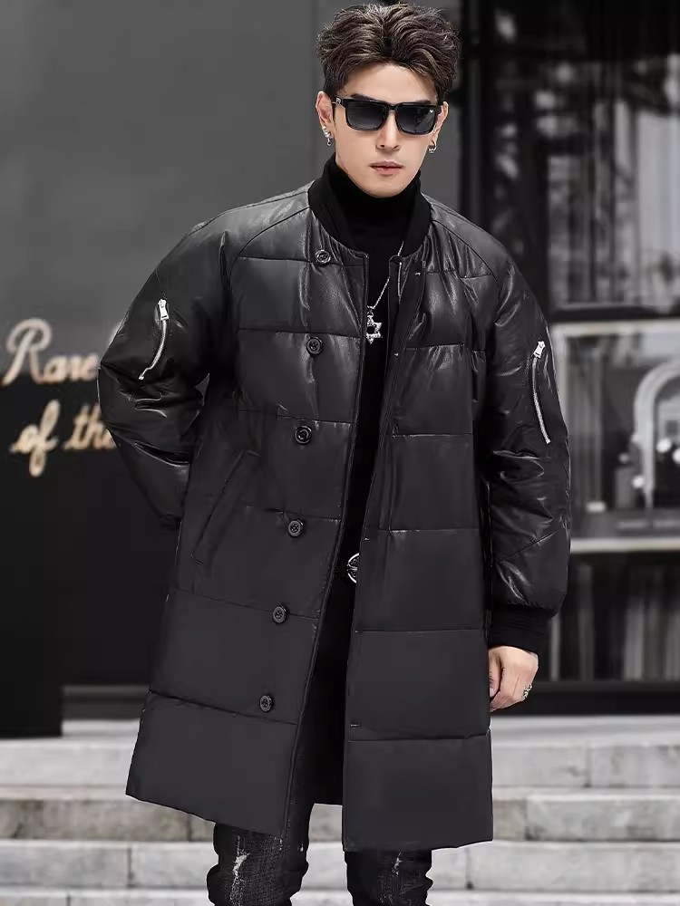 Inverno novos homens com capuz - Leather Work Jacket With Hood avaliação e preço