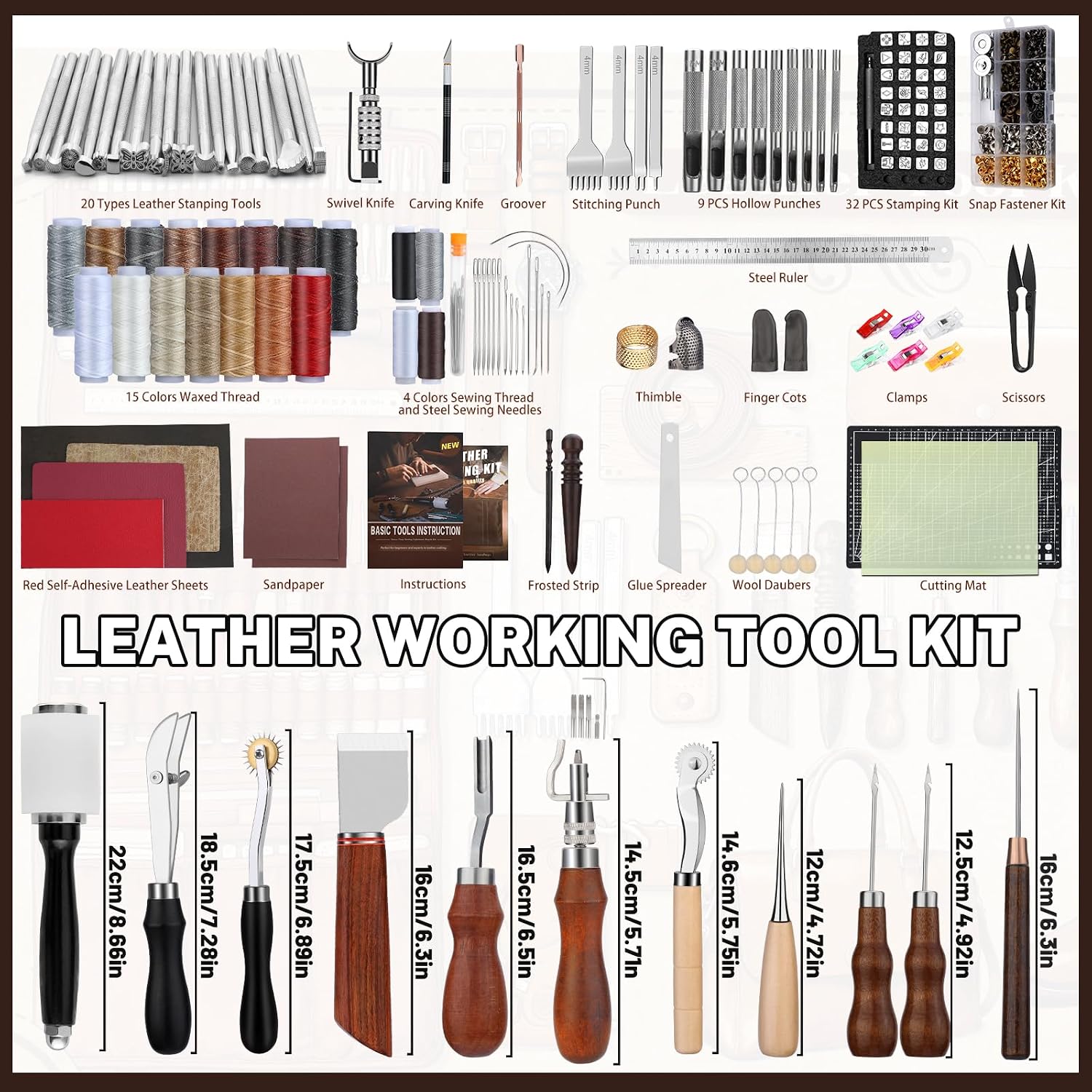 Kit de Trabalho em Couro, Ferr - Leather Work Is avaliação e preço