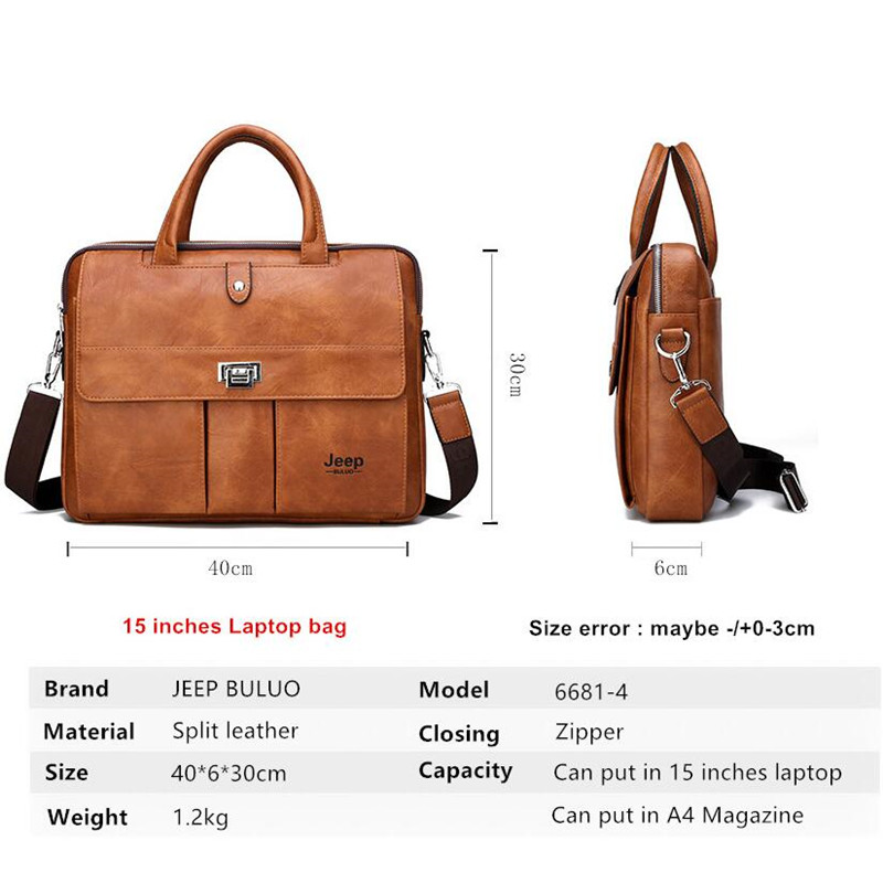 Bolsa de Couro Masculina Jeep  - Leatherwork Letters avaliação e preço