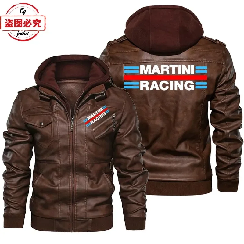 Jaqueta de Couro PU com Logo M - Leather Work Jacket With Hood avaliação e preço