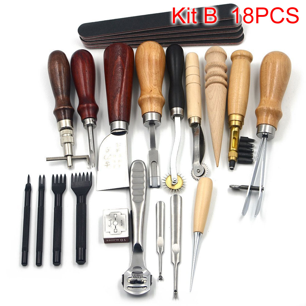 Sanbest-kit de ferramentas par - Leatherwork Hole Punch avaliação e preço