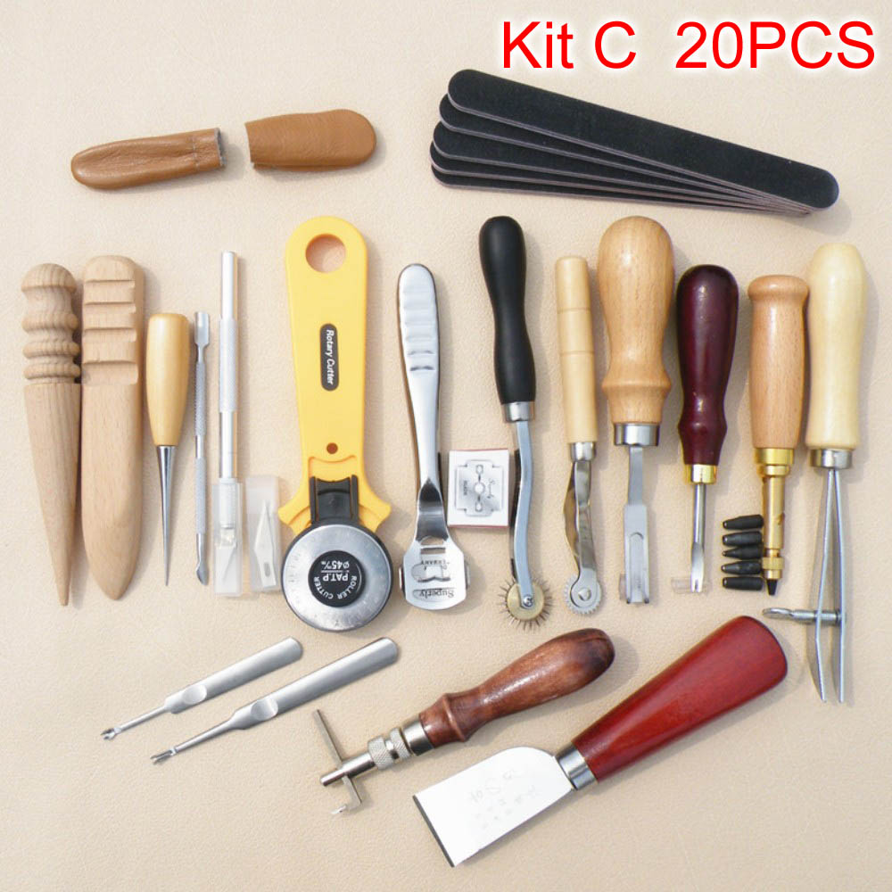 Sanbest-kit de ferramentas par - Leatherwork Hole Punch avaliação e preço