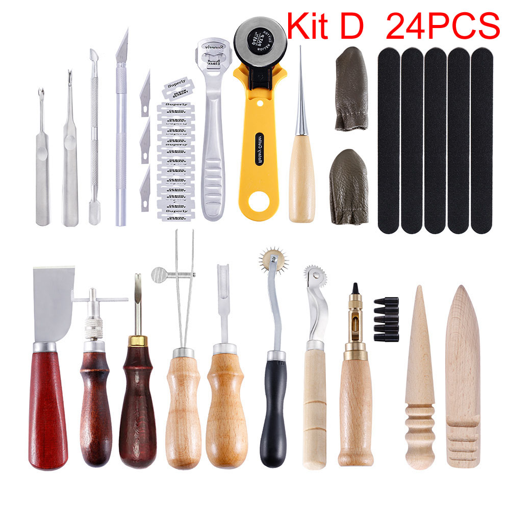 Sanbest-kit de ferramentas par - Leatherwork Hole Punch avaliação e preço