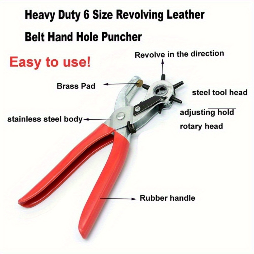 1 unidade Perfurador Rotativo  - Leatherwork Hole Punch avaliação e preço